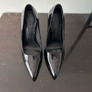ASOS Black Patent Pointed-Toe Pumps